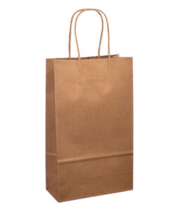Small Kraft Brown Twist Handle Bag