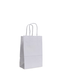 Mini White Paper Shopper Bag