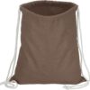What types of drawstring cords are used — cotton, polyester, or nylon?