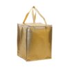 Thermal Insulation Fabric for Non Woven Bag Gold Cooler Bags for Food Delivery Insulated Lunch Tote Bag