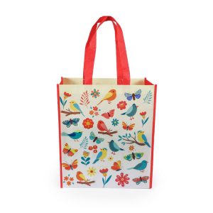 China Manufacturer's Reusable Laminated Non-Woven Shopping Bag with Printed Cartoon Pattern Handles