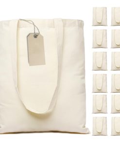 Wholesale Custom Eco-friendly Large Capacity Cotton Canvas Tote Bag Reusable Supermarket Grocery Shopping Bag Dot Pattern Handle