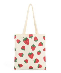 Hot Sale Customized Logo Printing Cartoon Eco Friendly Solid Color Organic Cotton Canvas Reusable Shopping Bags Promotion Gift
