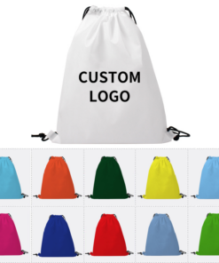 Does using non-woven drawstring bags reduce single-use plastic waste