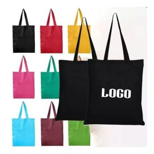 Custom Logo Shopping Reusable Large Capacity Cotton Canvas Tote Bag