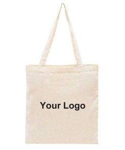 Hot Sale Eco Friendly Reusable Cotton Shopping Canvas Tote Bag with Custom Printed Logo