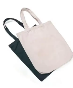 Custom Silk Screen Printed 10oz Organic Calico Cotton Canvas Promotional Tote Bag Eco Recycled Sustainable Shopping Bag
