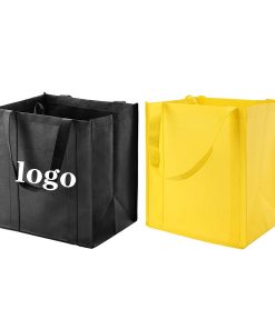 Custom Logo Eco-friendly Shopping Food Reusable Large Polypropylene Bags 80gsm Non Woven With Handle
