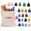 OEM&ODM Custom Printed Recycle Plain Organic Cotton Canvas Tote Bag Large Reusable Canvas Cotton Shopping Bag With Logo