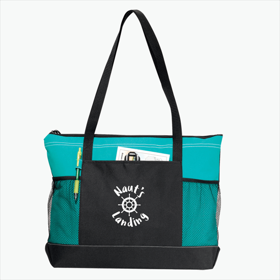 Promotional Select Zippered Tote Bag in Polyester 600D - Worldwide Bags