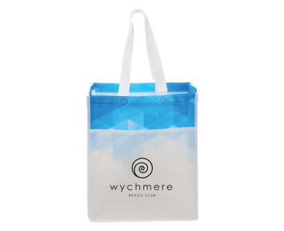 Laminated Recycled Shopper Bag & Grocery Tote Bag-worldwide bags