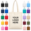 Mini Canvas Pouch Custom Logo Cotton Coin Purse Small Gift Bags Personalized Jewelry Packaging Recycled Canvas Bags Wholesale
