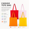 Wholesale Eco-Friendly Cotton Tote Bags with Long Handle Custom Logo Multi-Color Options-for Daily Shopping & Gift Giving