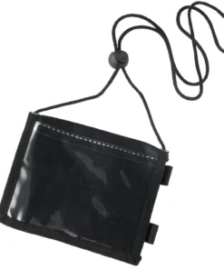 Neck Wallet With Clear Badge Holder And Pen Loops