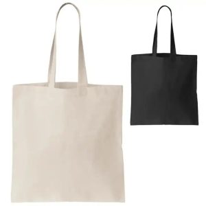 Promotional Personalized Eco 5oz 8oz 10oz Cotton Canvas Tote Bag Custom Logo Reusable Shopping Bags Letter Daily Life Use