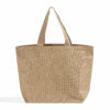 Daily Use Deluxe Jute Burlap Tote Bags with Cotton Interior