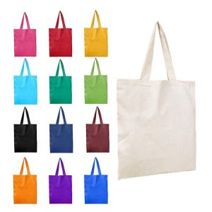 Cheap Custom Logo Large Cloth Plain Blank White Groceries Cotton Canvas Reusable Shopping Tote Bag