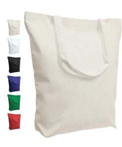 Promotion Custom Printed Women Natural Durable Cotton Canvas Shopping Tote Bag for Boutique