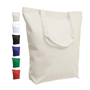 Promotion Custom Printed Women Natural Durable Cotton Canvas Shopping Tote Bag for Boutique