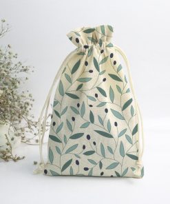 Low Moq Wholesale Logo Soft-touch Recyclable Canvas Bags Daily Usage Drawstring Bag