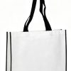 Customized Logo Printed Reusable Wholesale Non Woven Eco Bag With Long Handle