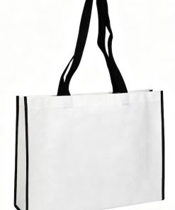 Customized Logo Printed Reusable Wholesale Non Woven Eco Bag With Long Handle