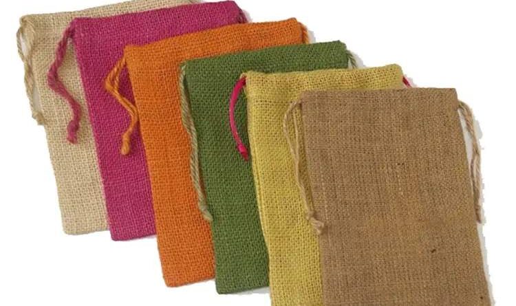 Jute Pouch & Colorful Mini Raw Jute Pouch-worldwide bags