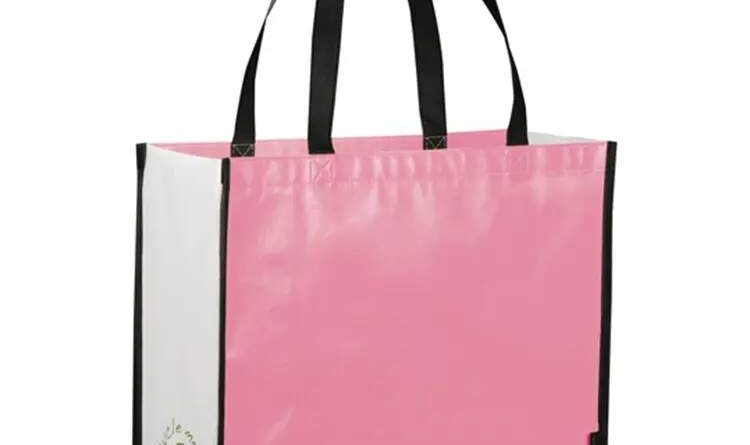Metallic Laminated Shopper Tote & grocery tote-worldwide bags