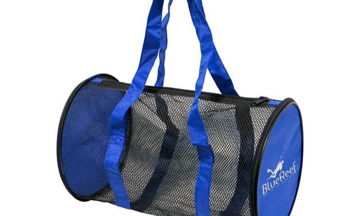 Mesh Foldable Duffel Bag - Blue & Duffel Gym Bag-worldwide bags