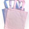 Long Handle Grocery Bag Coloured Canvas Pastel Tote Bags Solid Color Block Totebag Pastel