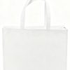 Wholesale Cheap Custom logo Good Quality High Capacity Durable White Non Woven Bag for Shopping