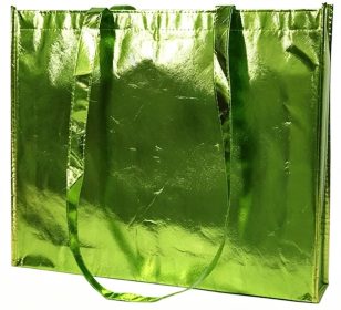 Wholesale Creative Promotional Fashion Glitter Holographic Laser Non-woven Tote Bags