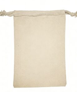 Personalized Cotton Drawstring Gift Bag 4"x6"