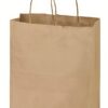 Wholesale Natural Kraft Twisted Paper Handle Shopper Bags in Bulk