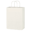 Promotional Kraft Paper White Shopping Bag - 10" x 13"