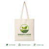 Customized Logo Cotton Christmas Tote Bags New Design Eco-Friendly Cartoon Pattern Long Rope Handle Souvenir Party Gifts