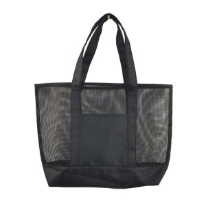 Shoulder Bag Grocery Storage Bag Large Mesh Women Beach Tote Bag for Family Beach Holiday Organizer