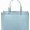 Cheap Custom Logo Light Grey Tote PP Non Woven Bag for Sales Promotion Supermarket Use