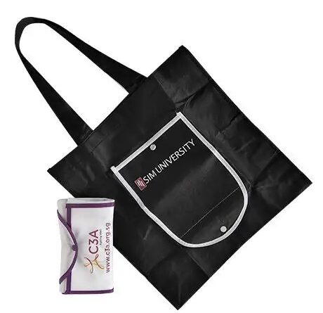 Zip-Up Folding Custom Tote Bags & Custom Bags-worldwide bags