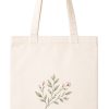 Wholesale Unisex Nautical Geometric Custom Fabric Textile Calico Cotton Canvas Tote Bag with Logo Zipper Closure