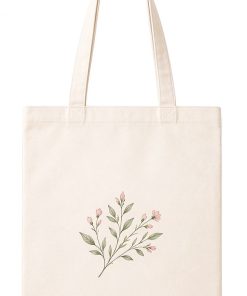 Wholesale Unisex Nautical Geometric Custom Fabric Textile Calico Cotton Canvas Tote Bag with Logo Zipper Closure