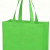Laminated Non-Woven Shopper Logo Tote Bags - 16"w x 12.5"h x 6.5"d