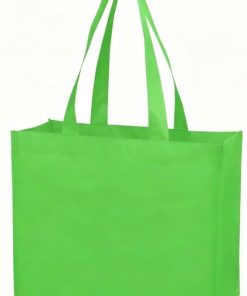 Laminated Non-Woven Shopper Logo Tote Bags - 16"w x 12.5"h x 6.5"d