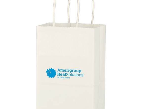 White Kraft Paper Branded Shopping Bag & Paper Bag-worldwide bags