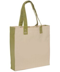 Eco-Friendly Natural Cotton Custom Tote Bag - 15"w x 15"h x 3.25"d