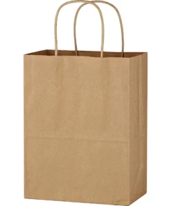 borsa della spesa promozionale in carta kraft marrone