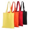 Promotional Eco Friendly Recycled Cotton Canvas Tote Shopping Bags with Custom Printed logo