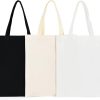 Portable Custom Logo Printing Reusable Durable Cotton Canvas Tote Bag Eco Friendly Recyclable Custom Tote Bags for Shopping