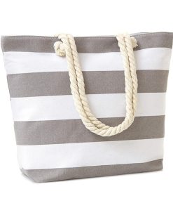 Hot Sale Travel Tote Beach Bag Fashion Design 8oz 10oz 16oz 100% Twist Rope Handle Cotton Tote Bags With Custom Printed logo