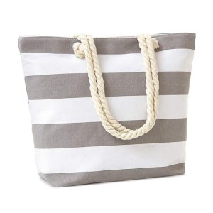 Hot Sale Travel Tote Beach Bag Fashion Design 8oz 10oz 16oz 100% Twist Rope Handle Cotton Tote Bags With Custom Printed logo